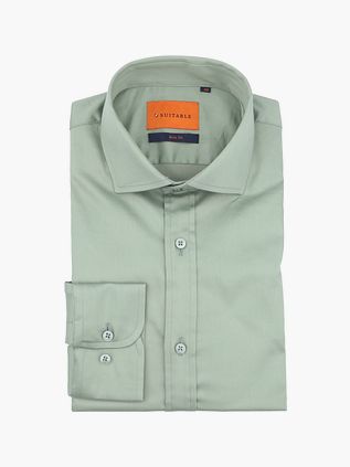 Suitable Chemise Stretch Satin Vert