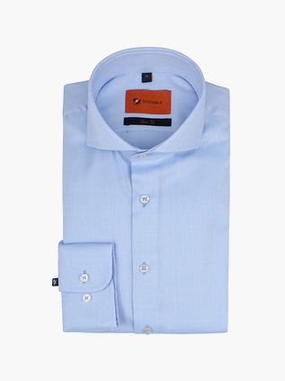 Suitable Ikke-Jern Skjorte Blå