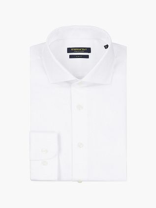 Steppin' Out Skjorte Slim-fit Twill Hvid