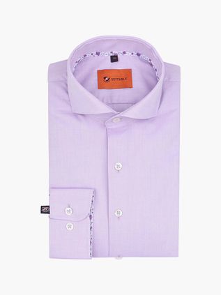 Suitable Skjorte Twill Lilla