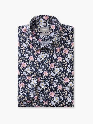 OLYMP Luxor skjorte med blomsterprint