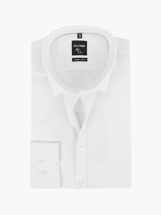 OLYMP No'6 Skinny Fit Skjorte Hvid