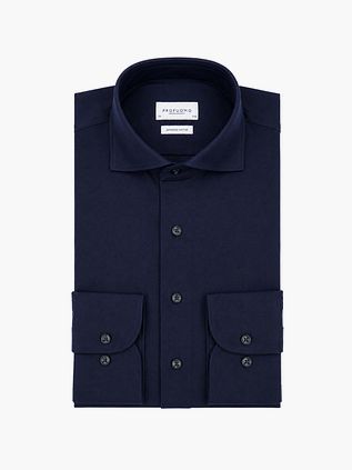 Profuomo Japanese Knitted Hemd Navy