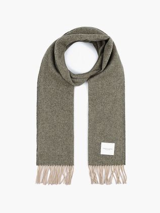 Profuomo Tørklæde i Grøn Lammeuld