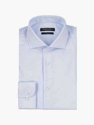 Steppin' Out Skjorte Twill Lyseblå