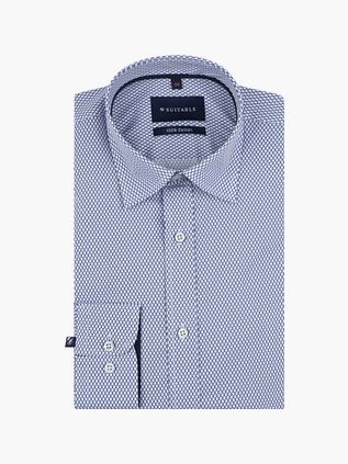 Suitable Skjorte Dotty Print Blå