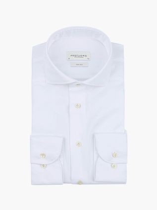 Profuomo Twill Skjorte Hvid