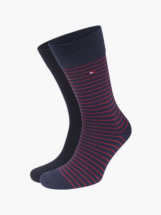 Tommy Hilfiger Skarpety 2 pary granatowe w paski