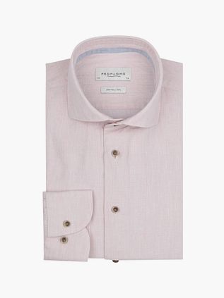 Profuomo Skjorte af Linned i Lyserød