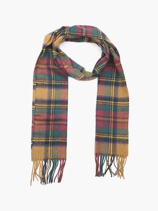 Sciarpa Barbour New Check Tartan oro