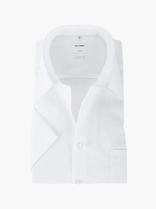 OLYMP Luxor Skjorte Comfort Fit Hvid Kortærmet