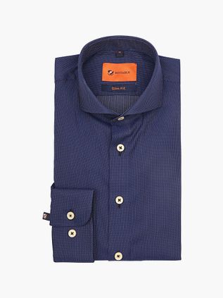 Camisa Suitable Point Navy