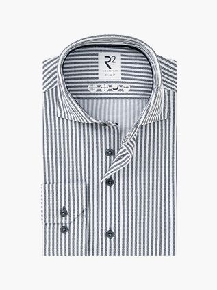 R2 Amsterdam Shirt Stripe Navy