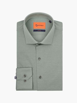 Suitable Skjorte Piqué Grøn