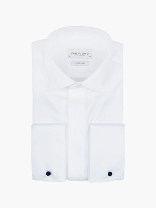Profuomo Smoking skjorte Hvid
