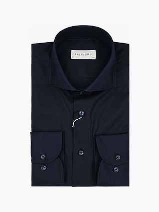Profuomo Supima Hemd Navy
