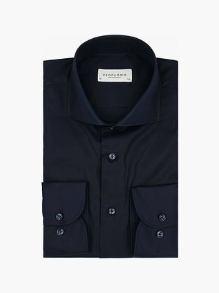Profuomo Supima Hemd Navy