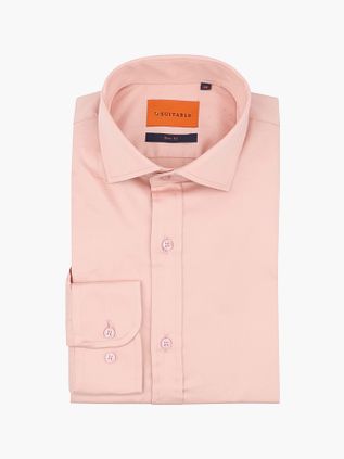 Suitable Satin Stretch Skjorte Rosa