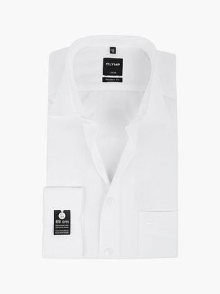 OLYMP Luxor Ekstra Lange Ærmer Skjorte Moderne Pasform Hvid