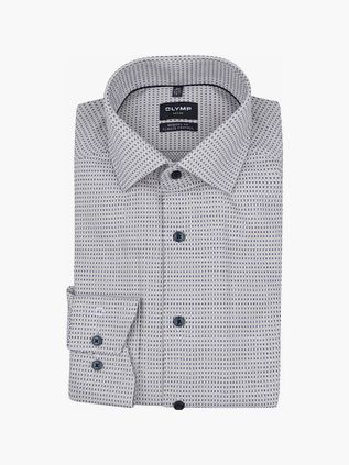 Olymp Luxor Skjorte Tryk Beige