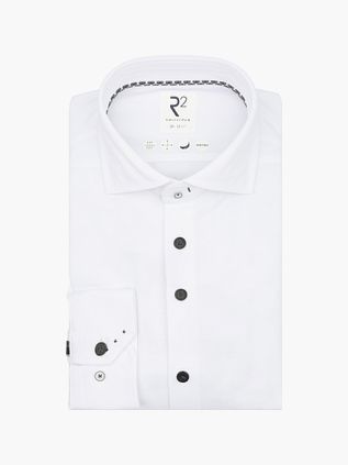 R2 Shirt Knitted Dobby White