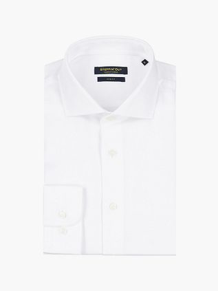 Koszula Steppin' Out Slim Fit Dobby biała