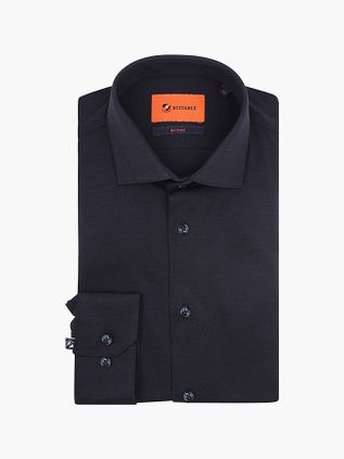 Suitable Chemise Piqué Tricoté Bleu Marine