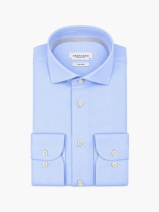 Profuomo Heavy Twill Chemise Bleu clair