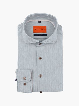 Suitable Herringbone Overhemd Groen
