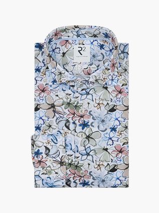 R2 Hemd Sorona Flower Print Multicolour