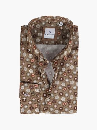Blue Industry Skjorte Print Kamelbrun