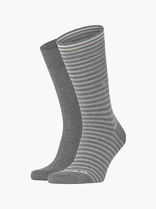 Burlington Everyday 2-Pack Striber Grå
