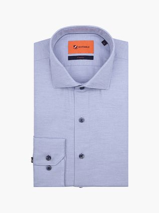 Suitable flannelskjorte, lyseblå