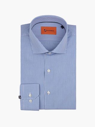 Suitable Skjorte Striber Blå