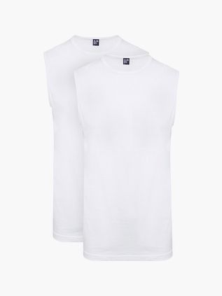 Alan Red T-Montana Camiseta de tirantes sin mangas blanca (pack de 2)