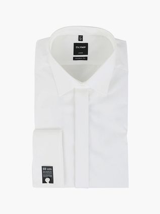 Camisa de vestir OLYMP Luxor de manga 7/8 en blanco roto