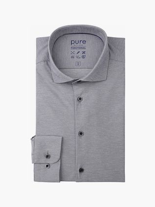 Pure Skjorte Melange Grå