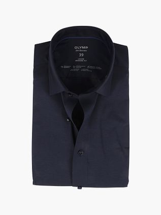 OLYMP Luxor Jersey Stretch Skjorte 24/Seven Marineblå