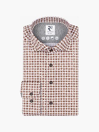 R2 Chemise Single Jersey Print Taupe