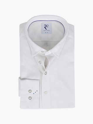 R2 Skjorte Ensfarvet Hvid