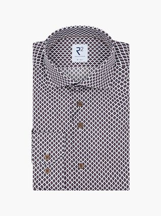 R2 Amsterdam Shirt Print Brown
