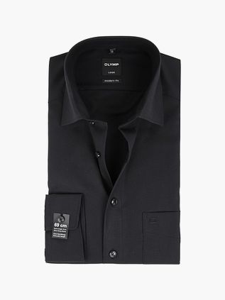 OLYMP Luxor Skjorte Med Ekstra Lange Ærmer Sort