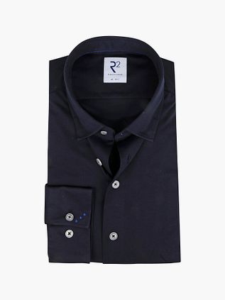 R2 Camicia Elegante Button-Under Navy