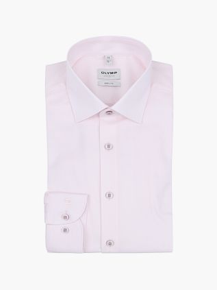 OLYMP Level 5 Skjorte Struktur Pink