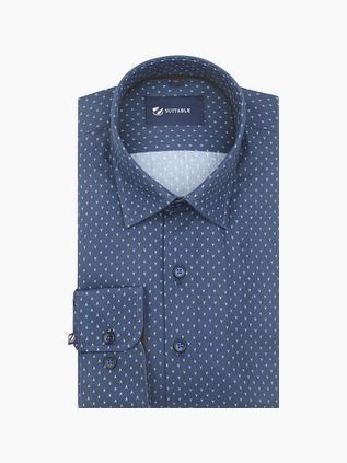 Suitable Arrow Hemd Navy