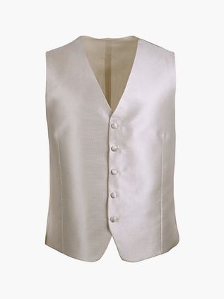 Bryllupsvest i Lysegrå Firkant