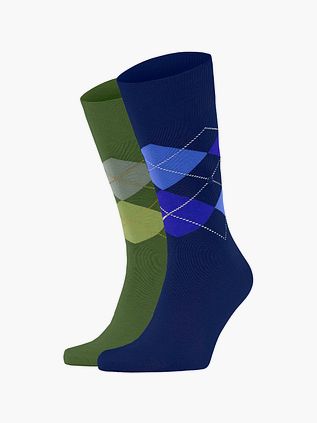 Burlington Gaveæske Argyle 2-pak Trøjer Blå Grøn