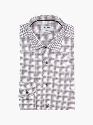 Camisa OLYMP Level 5 estampada beige