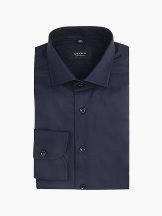 Camisa OLYMP Signature de twill en azul marino