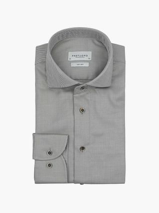 Profuomo Twill Overhemd Groen